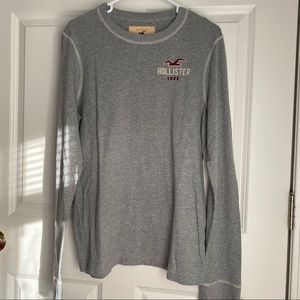 Hollister Men’s Grey Long Sleeve Shirt